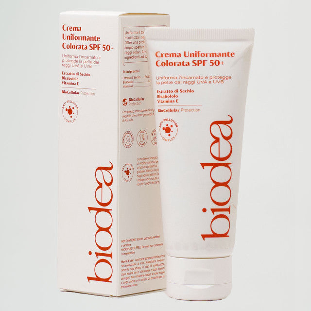 Crema Uniformante Colorata Viso SPF50+